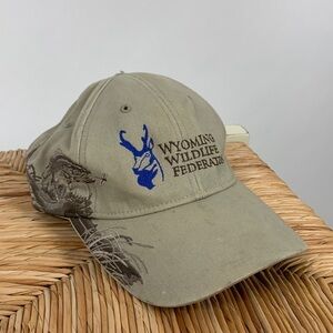 Wyoming Wildlife Federation DriDuck Embroidered Vintage Hat Cap one size